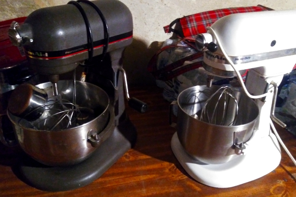 2 kitchenaid cake mixers..